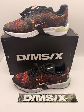 Nike D/MS/X Men’s Size 7.5 Black Multi Color Sneakers NIB Rare